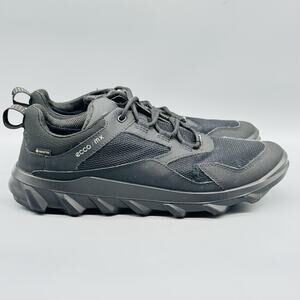 Ecco Shoes Womens 8.5 Black MX Gore Tex Low Top Hiking Trail Sneakers Outdoor